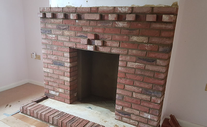 Fireplace Incorporating Decorative Brickwork