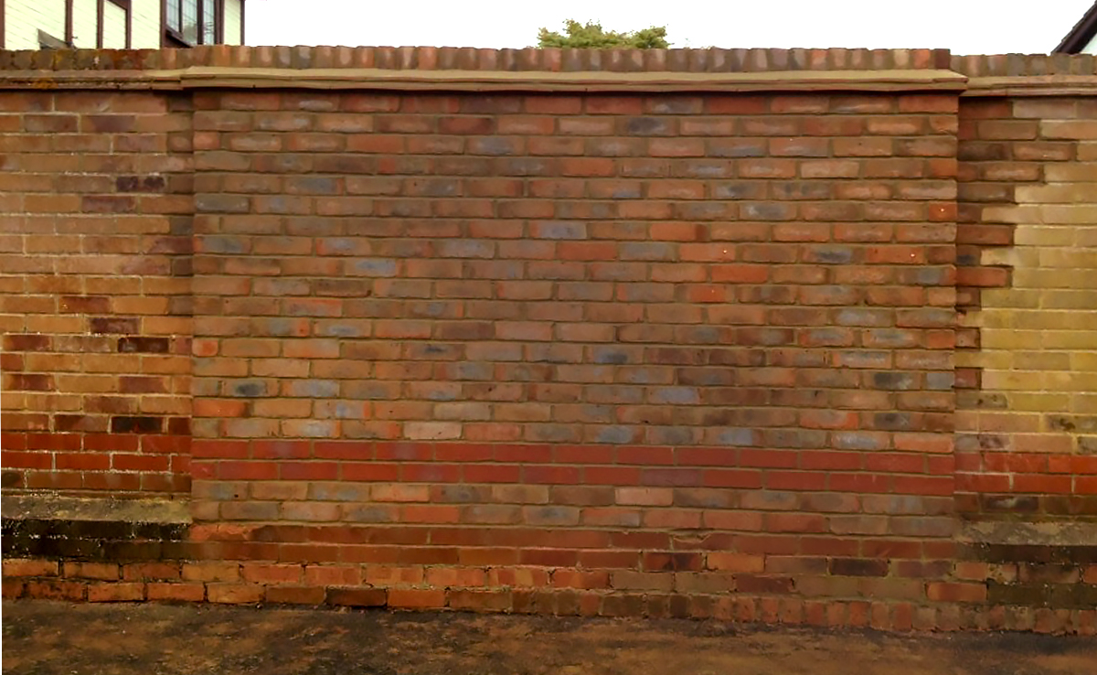 Repair to garden boundary wall